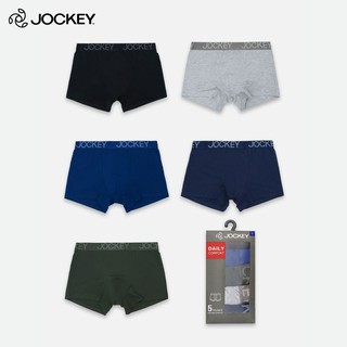 Hộp 05 Quần Lót Nam Jockey Dáng Trunk Boxer Thun Cotton Cao Cấp Thoáng Mát - JAMB0411P - TH1