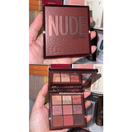 Bảng phấn Huda Nude Light, Medium, Rich, Haze
