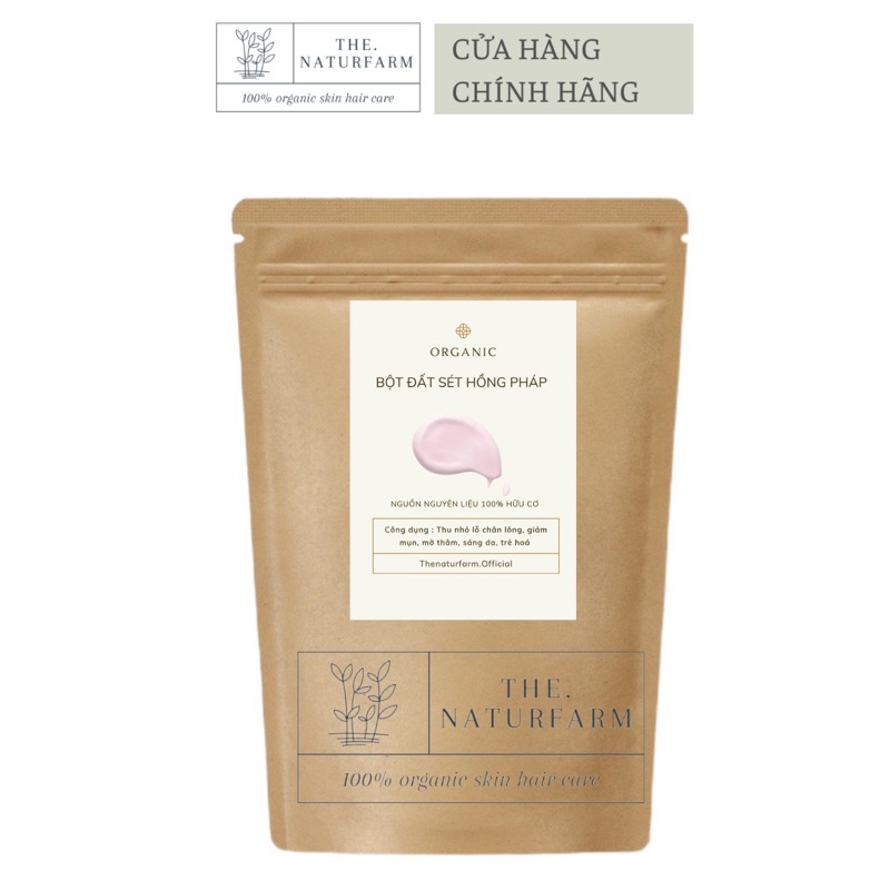Bột đất sét hồng Pháp - Bột thiên nhiên