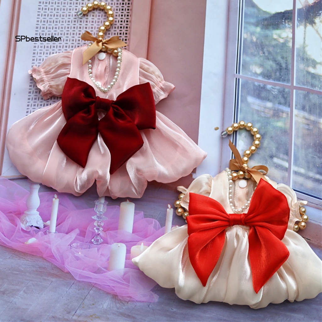 Đầm Chui Đầu Tay Phồng Thời Trang Cho Cún Cưng