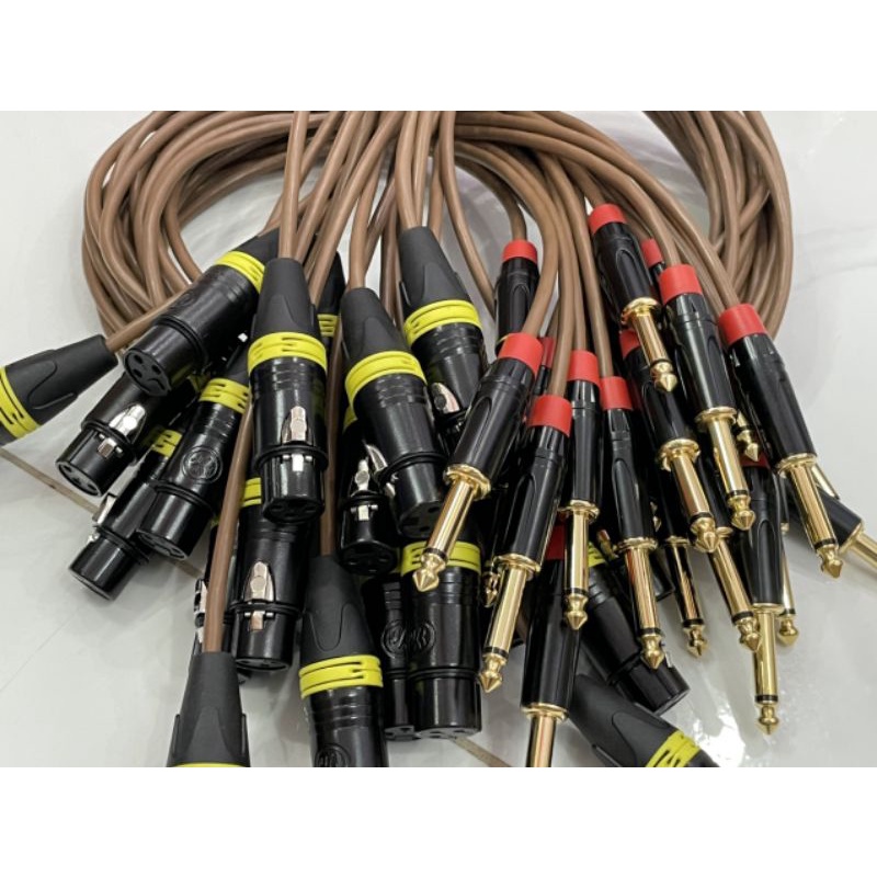 Dây canon cái ra 6ly dây bãi jack chân đồng