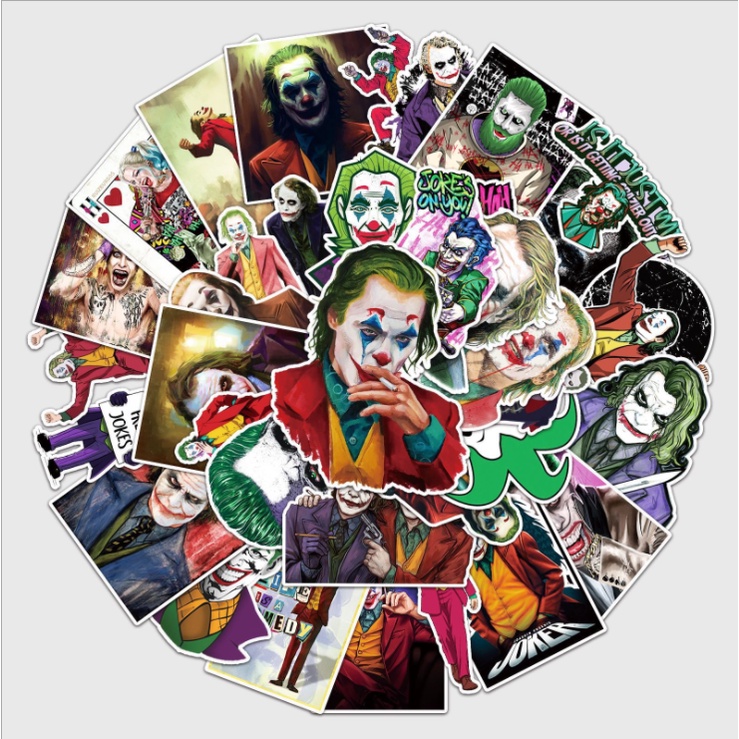 [Set 50 Cái] Sticker dán mũ bảo hiểm chống nước hình Joker siêu chất - DB.103