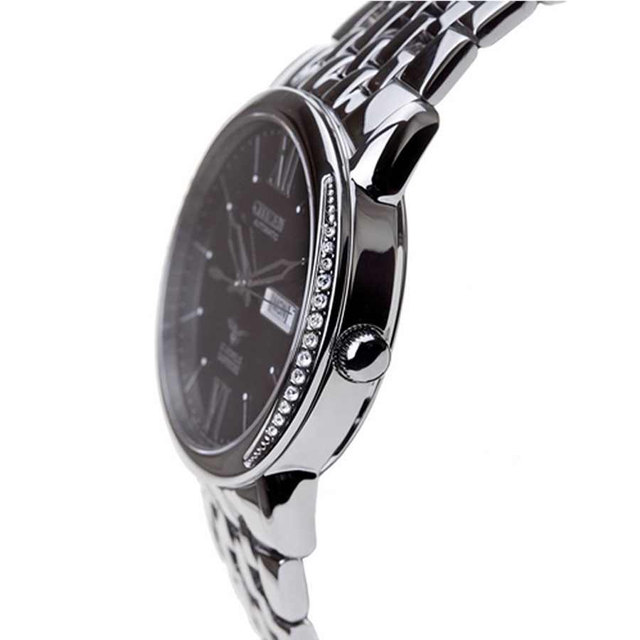 Đồng Hồ Nam Citizen Dây Thép Không Gỉ NH8270-56E - Mặt Đen (Sapphire)