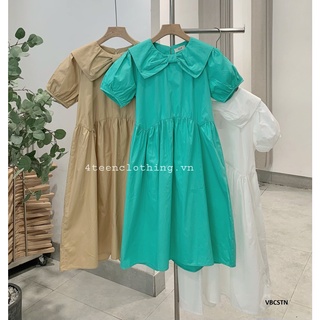 Váy Babydoll Cổ Sen Thắt Nơ