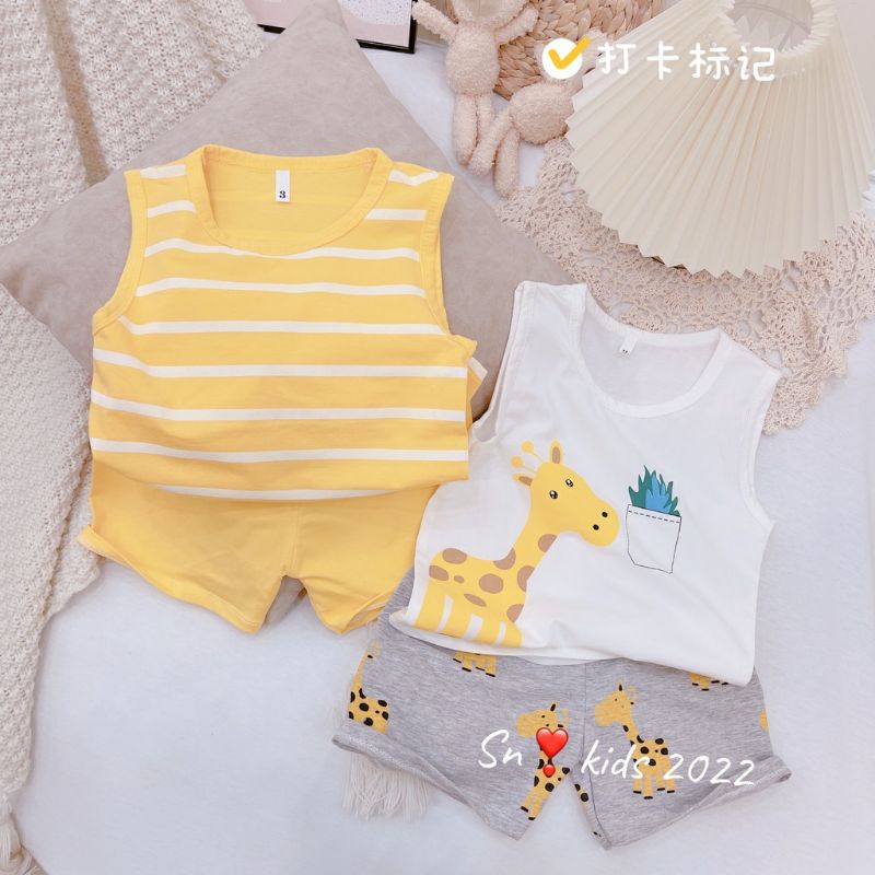 COMBO 2 BỘ HƯƠU VÀNG SAT NÁCH COTTIN CHO BÉ