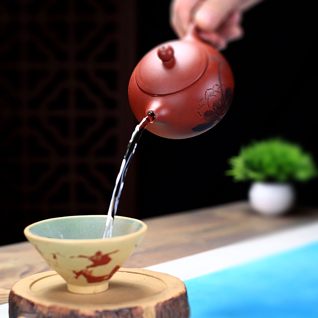 Ấm Tử Sa Nghi Hưng Liên Hương 180 ml (Đại Hồng Bào)