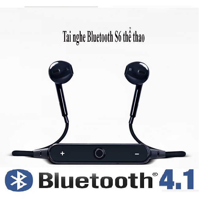 Tai Nghe Bluetooth Thể Thao S6 Sports Headset Có Míc Đàm Thoại