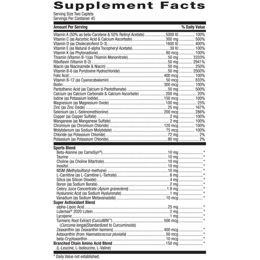 GNC Mega Men Sport - Viên uống cung cấp vitamin và khoáng chất giúp tăng cơ bắp cho người tập luyện thể thao 90 viên