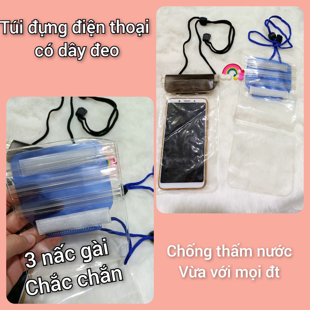 Túi chống nước điện thoại 3 nấc có dây đeo