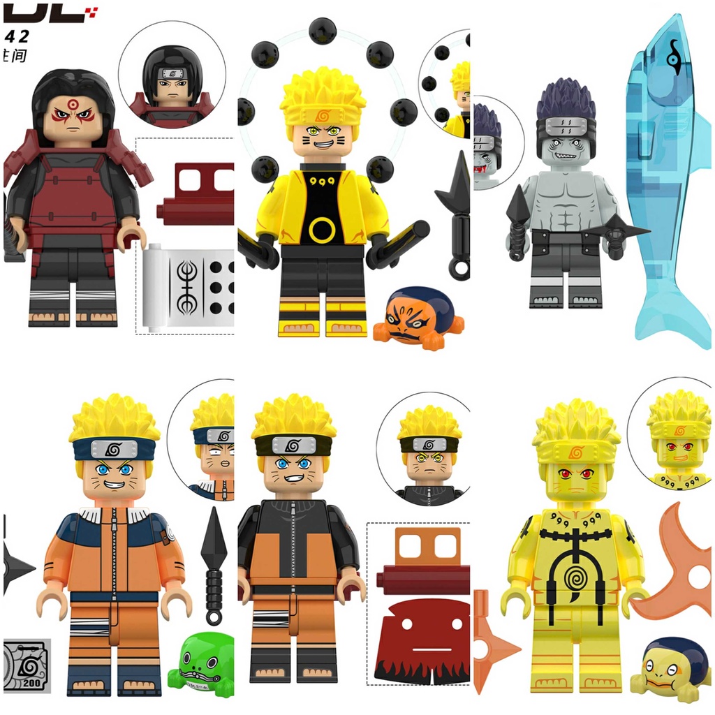 lego các nhân vật trong naruto cả set 54 nhân vật tùy chọn