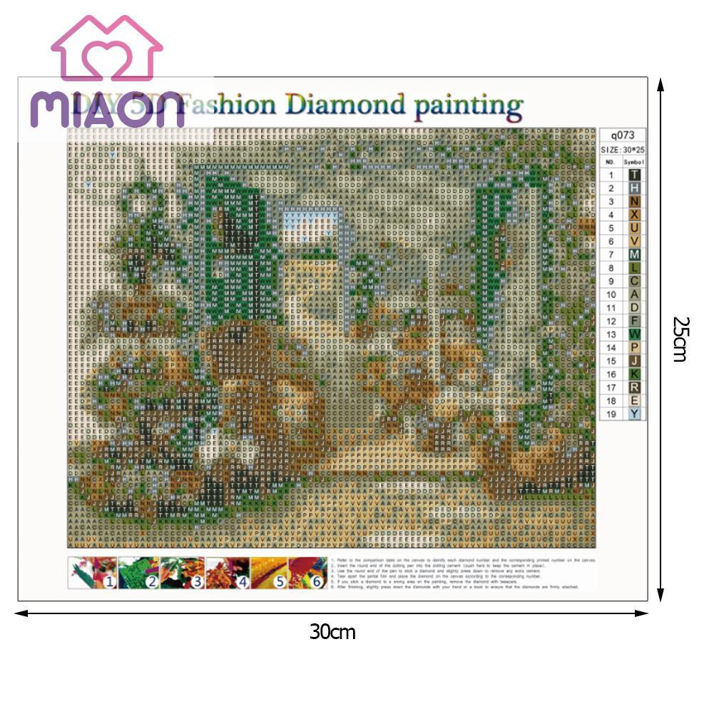 Bộ tranh đính đá tự làm hình vườn hoa 5D | BigBuy360 - bigbuy360.vn