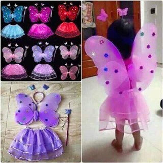 Bộ Hóa trang cánh tiên cho bé (CÓ ĐÈN SÁNG), cánh thiên thần cho bé gái