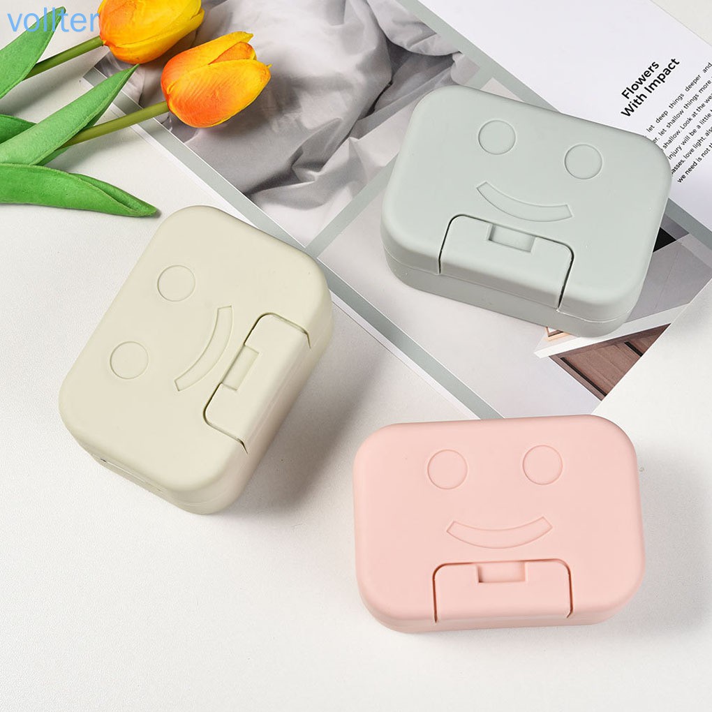 Hộp nhựa đựng xà phòng chống thấm nước hoạ tiết mặt cười