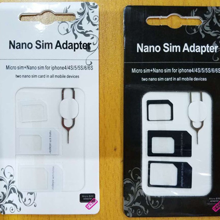 Bộ chuyển đổi Sim nano Noosy Tặng kèm que chọc sim – Set khay sim đa năng youngcityshop 30.000