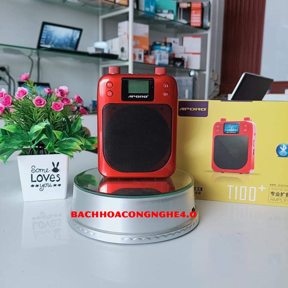Máy trợ giảng không dây APORO T100 2.4G - Công suất siêu lớn 30W - Có bluetooth mẫu mới nhất