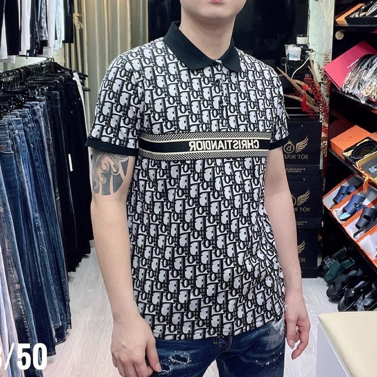 Áo thun nam ngắn tay cổ trụ co giãn 4 chiều sang trọng . | BigBuy360 - bigbuy360.vn