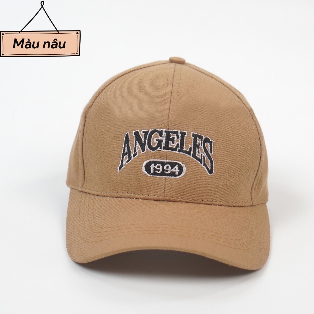 Mũ Lưỡi Trai Nón Kết Nhung Cao Cấp Thêu Chữ Angeles 479 Phong Cách Ulzzang Form Unisex Nam Nữ - Hazo