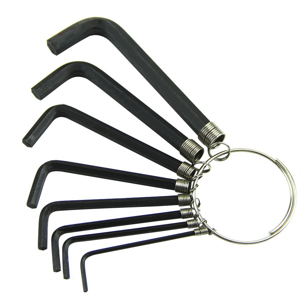 Bộ lục giác 8 đầu tiện dụng, có móc treo chìa khóa - HV Store 460