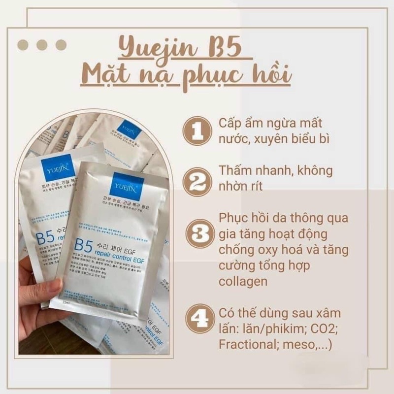 Mặt nạ Yuejin/Kr Lab B5 Repair Control EGF Mask 1 miếng - LAMII BEAUTY