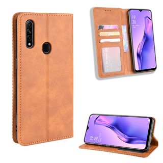 [ Hàng nhập khẩu ] Bao da dạng ví OPPO A31 2020, OPPO A8 2020 Leather Luxury