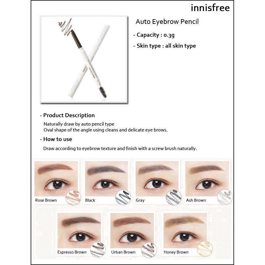 [Hàng mới về] Chì kẻ lông mày tự động Innisfree chất lượng cao | BigBuy360 - bigbuy360.vn