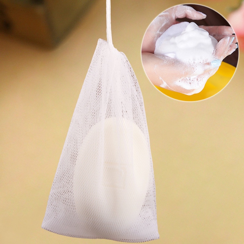 Set 5 túi lưới đựng xà phòng tạo bọt tiện dụng cho phòng tắm