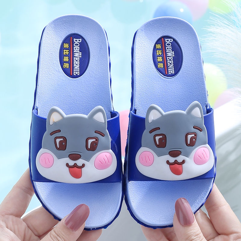 Dép Đi Trong Nhà Đế Mềm Chống Trượt Họa Tiết Hoạt Hình Cho Bé Gái