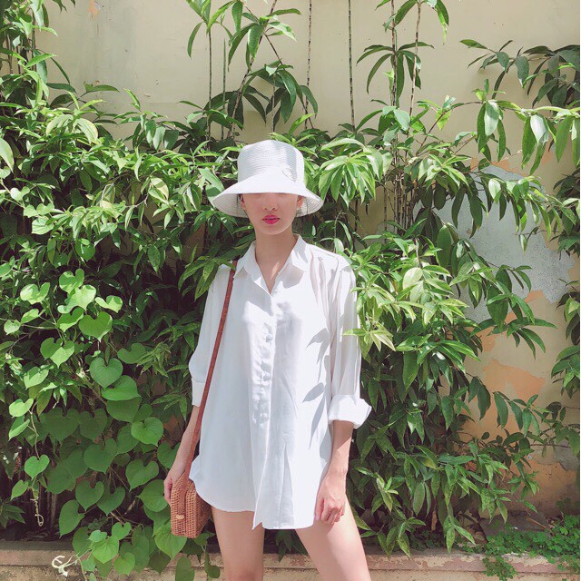 [Có Size Ngực &lt; 118cm] Áo Sơ Mi Nữ - Form Áo Giấu Quần