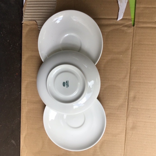 Combo 3 dĩa sứ trắng cao cấp Minh Châu  6 inch