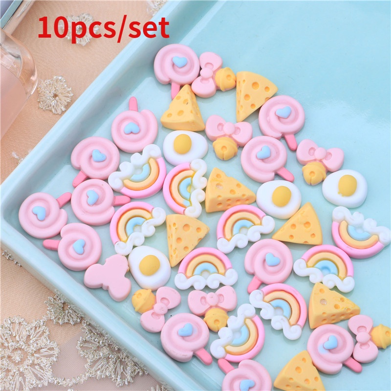 Set 10 Phụ Kiện Trang Trí Điện Thoại/Đồ Trang Trí