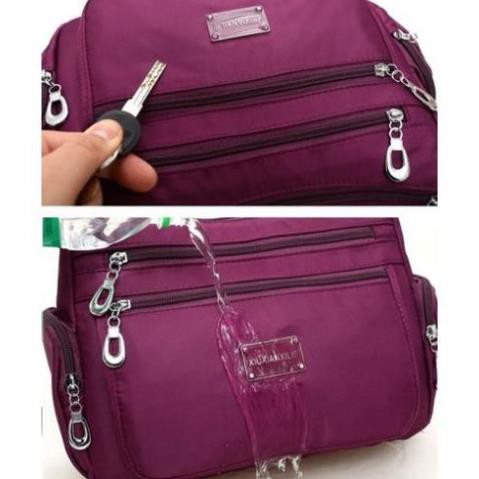 Túi xách đeo chéo nữ đẹp, chất liệu vải dù chống thấm nước cao cấp, có nhiều ngăn tiện lợi - TX088