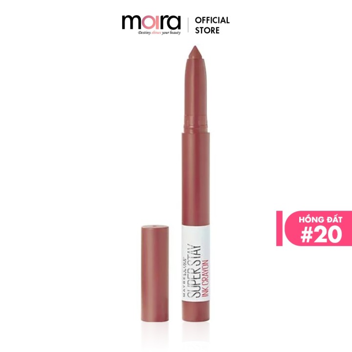 Son bút chì mịn lì 8H lâu trôi có đầu chuốt Maybelline New York Super Stay Ink Crayon 1.2g