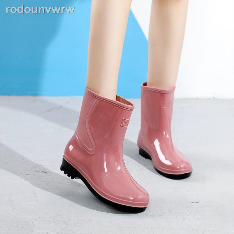 l Giày đi mưa đẹp phong cách Nhật Bản nước nữ ống ngắn mùa hè cổ thấp nhẹ và thời trang 2021