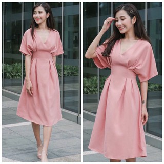 Váy Đầm Maxi hồng cánh dơi fom dài Neppy Fashion
