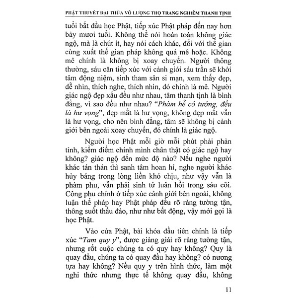 Sách - Phật Thuyết Đại Thừa Vô Lượng Thọ Trang Nghiêm Thanh Tịnh Bình Đẳng Giác Kinh - Tập 1