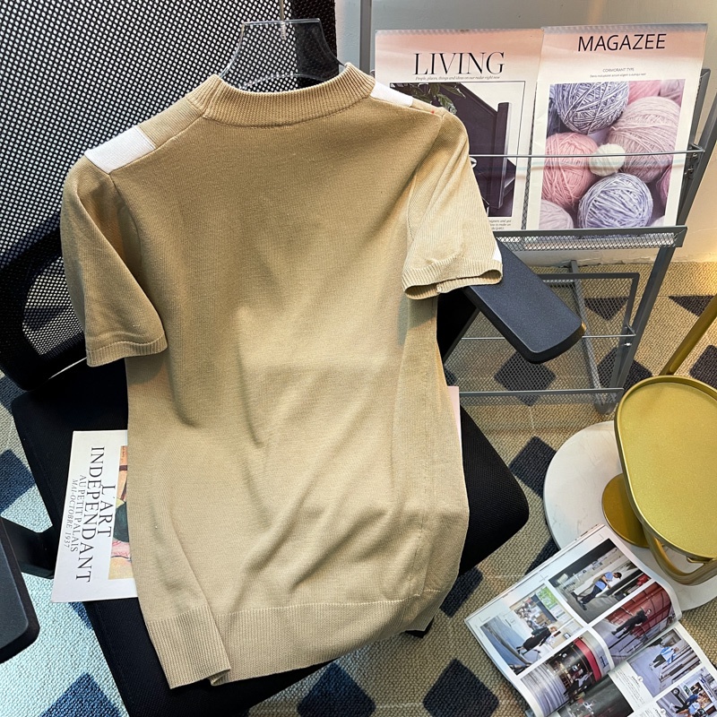 Áo Thun Tay Ngắn Cổ Tròn Màu Sắc Tương Phản Dễ Phối Đồ Phong Cách Hàn Quốc Thời Trang Cho Nam