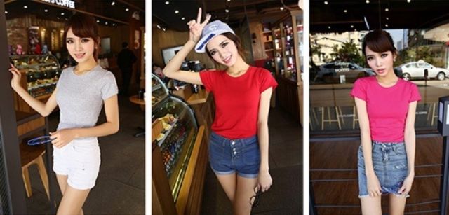Áo thun body cổ tròn