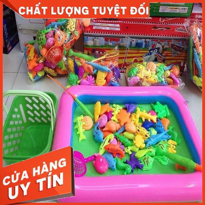 [XẢ KHO+FREE SHIP] Đồ chơi câu cá có bể phao