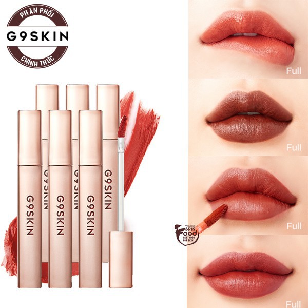 [CHÍNH HÃNG]  Son Kem Lì, Siêu Mịn Mượt, Lên Màu Chuẩn G9Skin First V-Fit Velvet Tint 3.5g