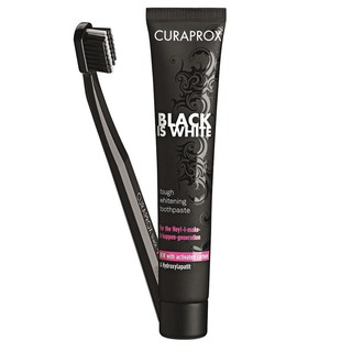 Bộ đôi Curaprox Black is White làm trắng răng 90ml
