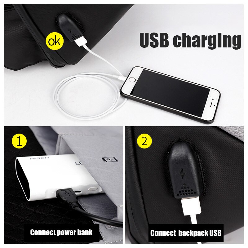 Balo Laptop Chống Trộm Arctic Hunter B00208, Chống Nước kèm cổng sạc USB, phong cách thời trang, rộng rãi