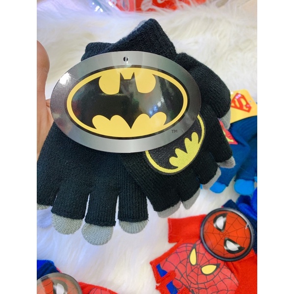 Găng tay len SIÊU NHÂN 2 in 1 cho bé