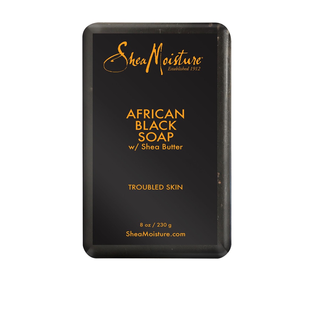 Xà bông/xà phòng đen giảm mụn lưng African Black Soap Shea Moisture 230g