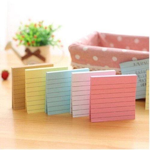 Giấy Note Có dòng kẻ 4 Màu KT: 76x102mm