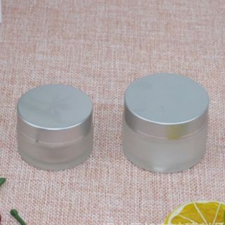 Hũ Đựng Kem Thủy Tinh Mờ Nắp Bạc 30g/50g - Hũ Đựng Kem - Hũ Chiết Kem - Hũ Chiết Mỹ Phẩm