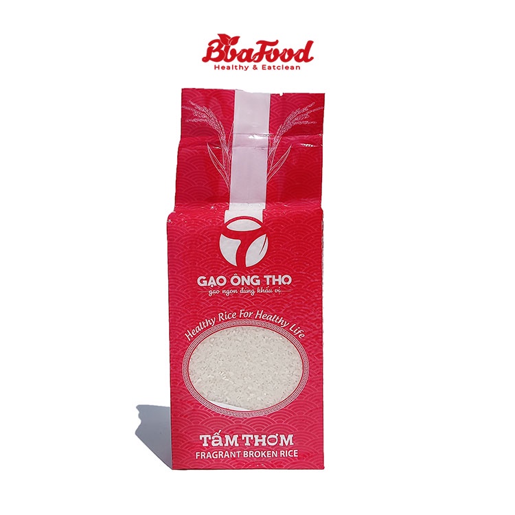 Gạo Tấm Thơm ST25 Gạo Ông Thọ Thơm Dẻo 1Kg Nấu Cháo Dinh Dưỡng, Cơm Tấm Gia Đình - BBAFOOD