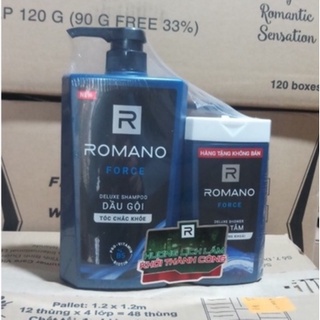 Dầu gội Romano hương nước hoa Force 650g tặng kèm sữa tắm romano cùng loại 150g
