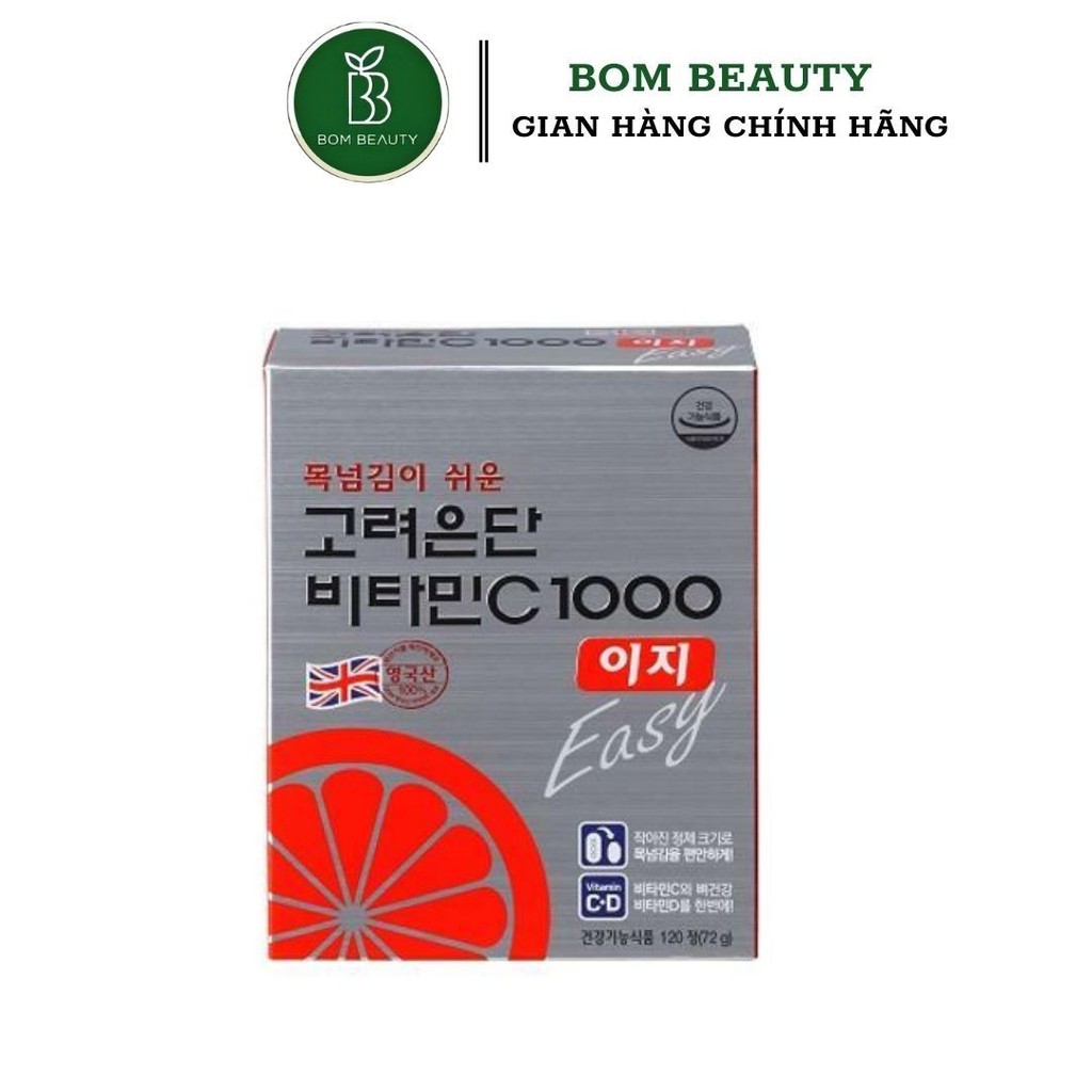 Viên Uống Vitamin C1000 Eundan Easy+Vitamin D - Trắng Da Giảm Rụng Tóc Sản Sinh Collagen Trẻ Hóa Da.