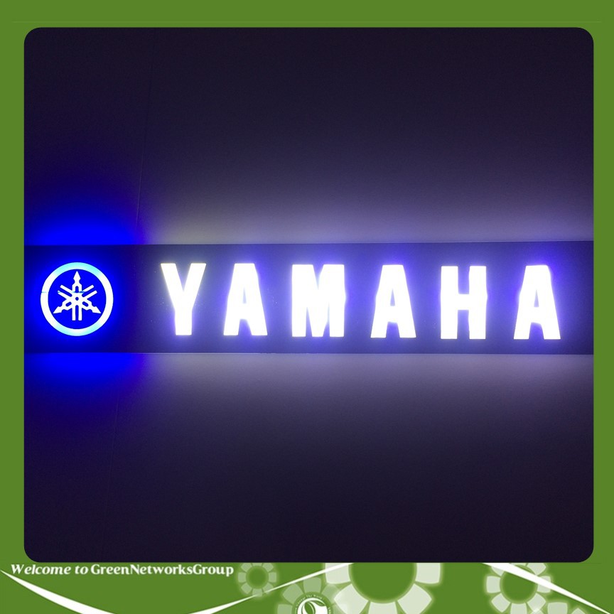 Bảng tên đèn led ốp hông Yamaha Greennetworks