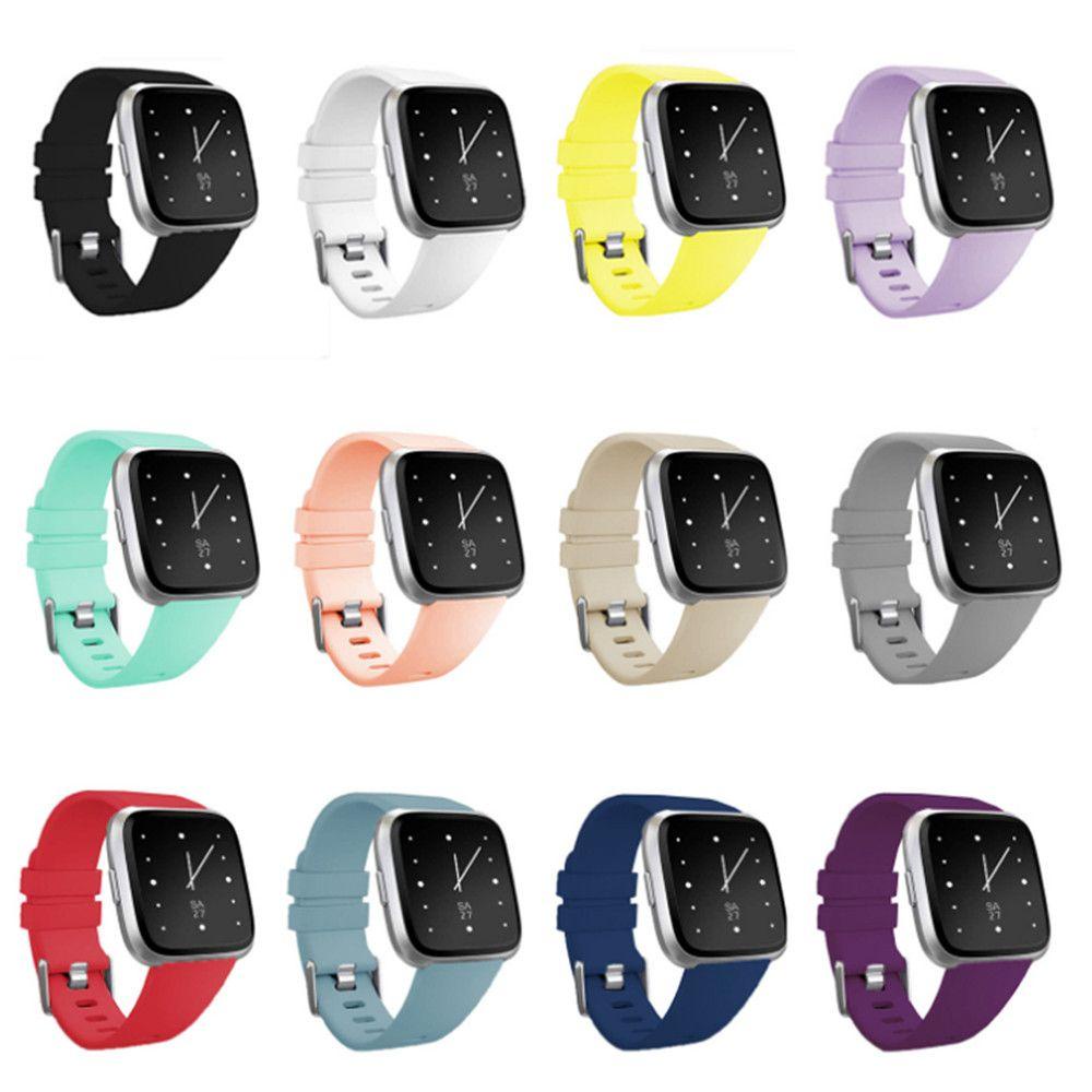 GOGOUP Dây Đeo Mềm Màu Kẹo Cho Đồng Hồ Thông Minh Fitbit Versa Lite Versa 2